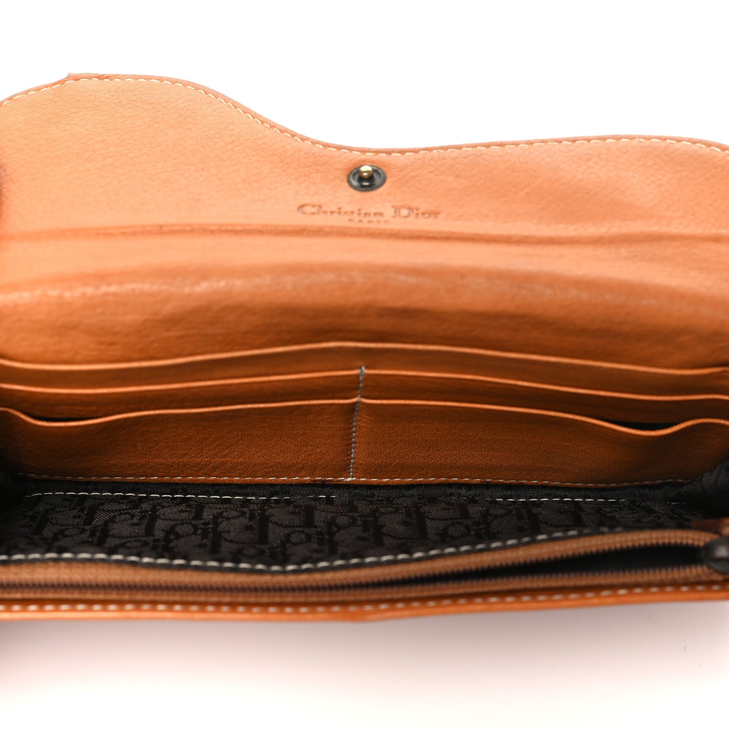 Calfskin Saddle Wallet Brown