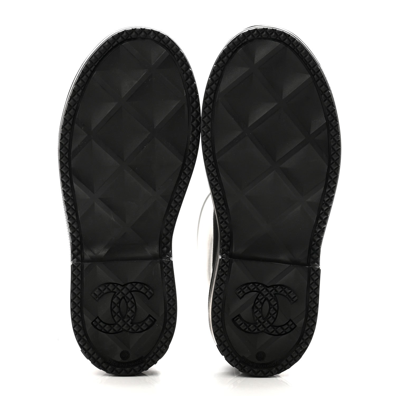 Chanel Caoutchouk CC High Boots 39 Black 6 of 9