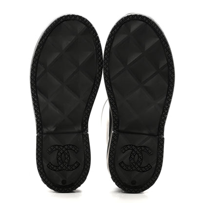 Chanel Caoutchouk CC High Boots 39 Black 6 of 9