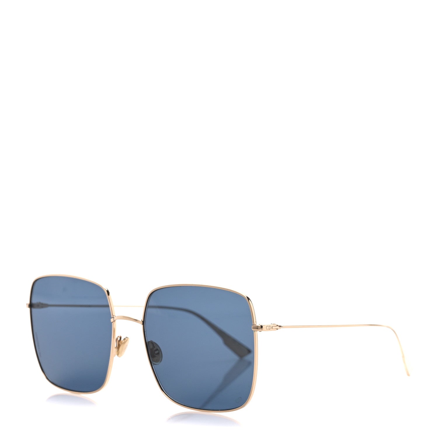 Christian Dior Metal Stellaire 1 Square Sunglasses Gold 1 of 9