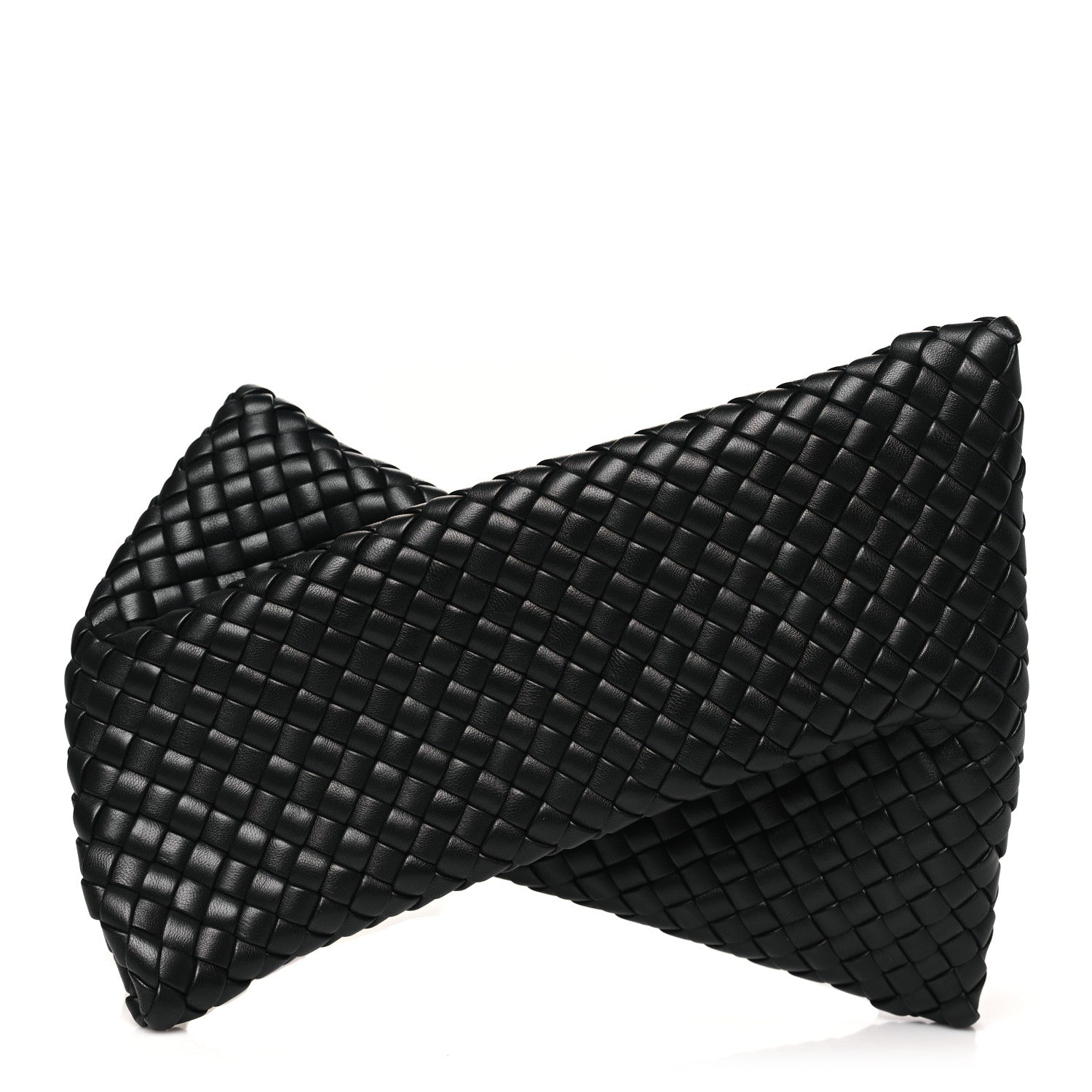 Bottega Veneta Nappa Intrecciato Crisscross Clutch Black 1 of 7