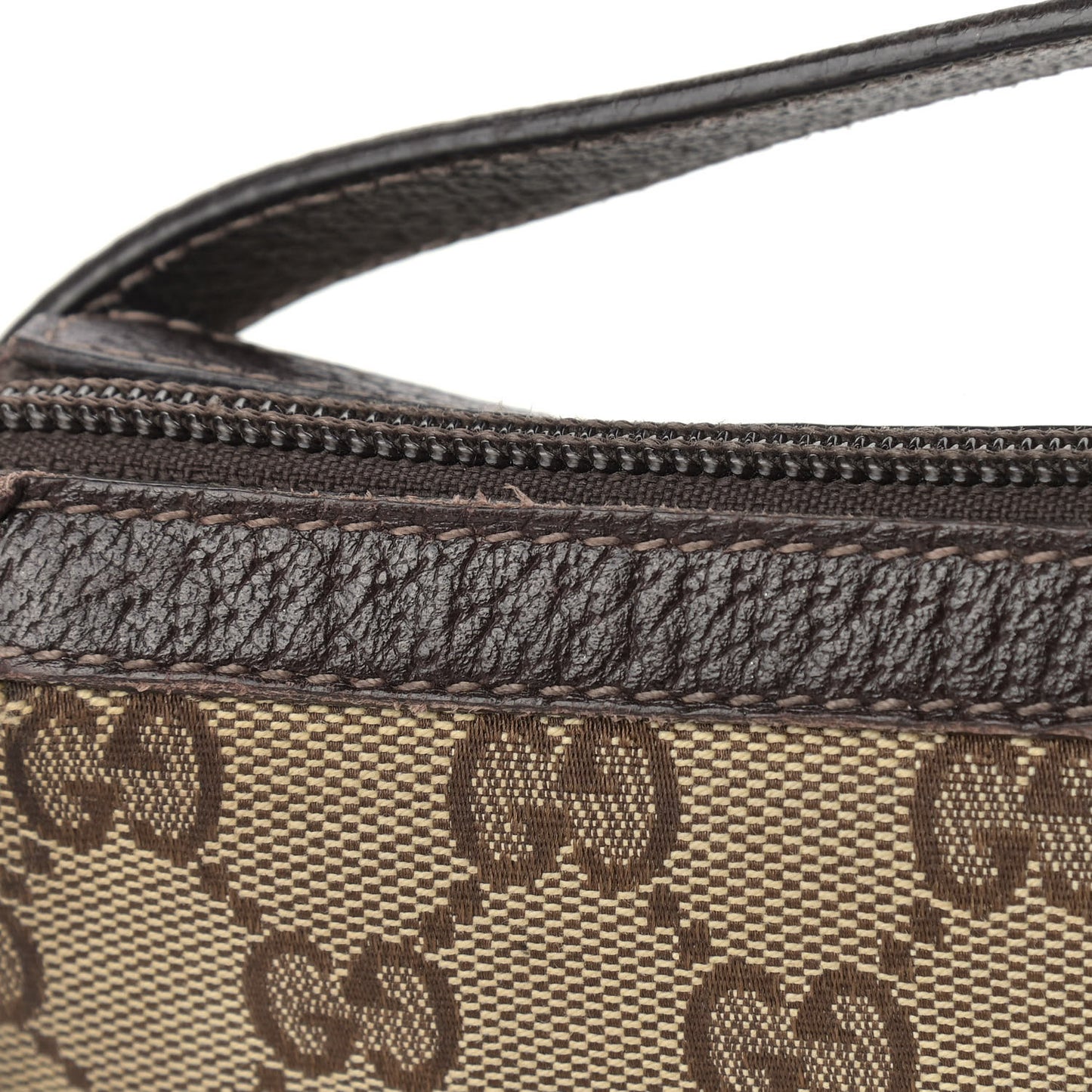 Monogram D Ring Cosmetic Case Brown