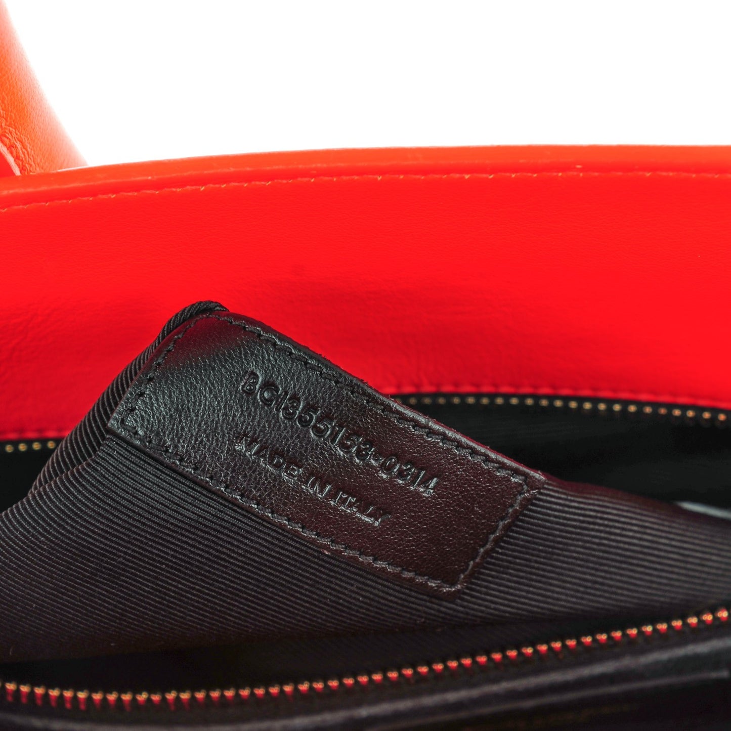 Calfskin Small Sac De Jour Neon Orange