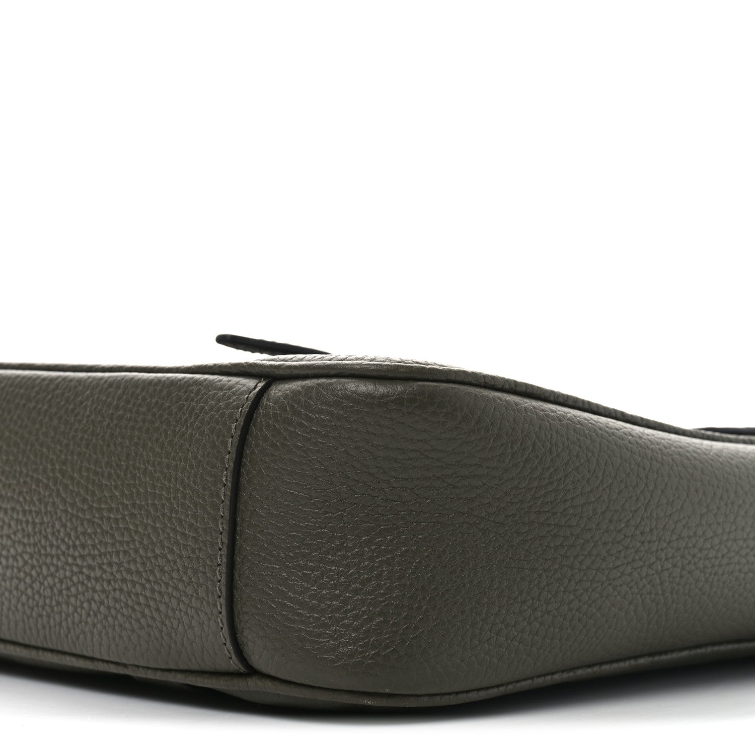 Gucci Piuma Calfskin Jumbo GG Embossed Double Buckle Medium Messenger Bag Dark Vintage Olive 10 of 10