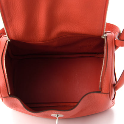 Hermes Taurillon Clemence Lindy 26 Bougainvillea 5 of 9