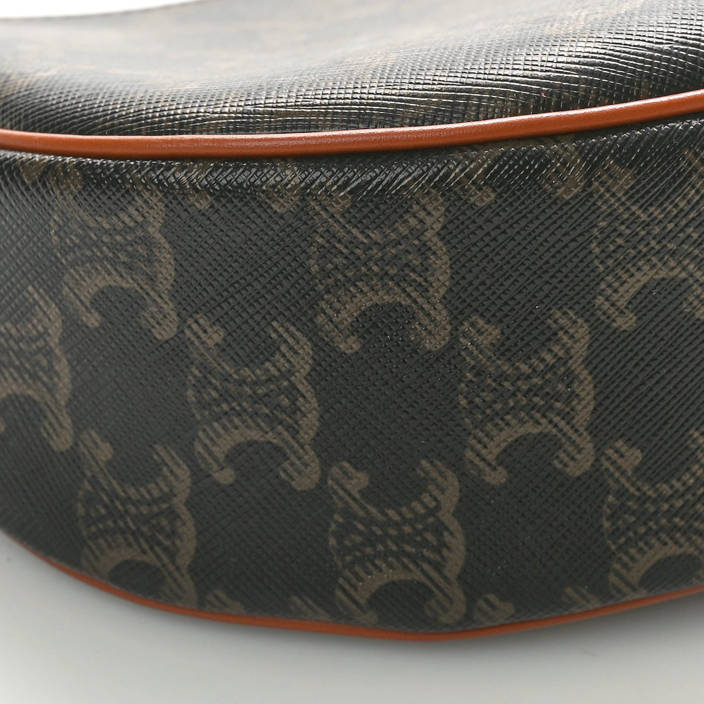 Triomphe Canvas Calfskin Ava Shoulder Bag Tan