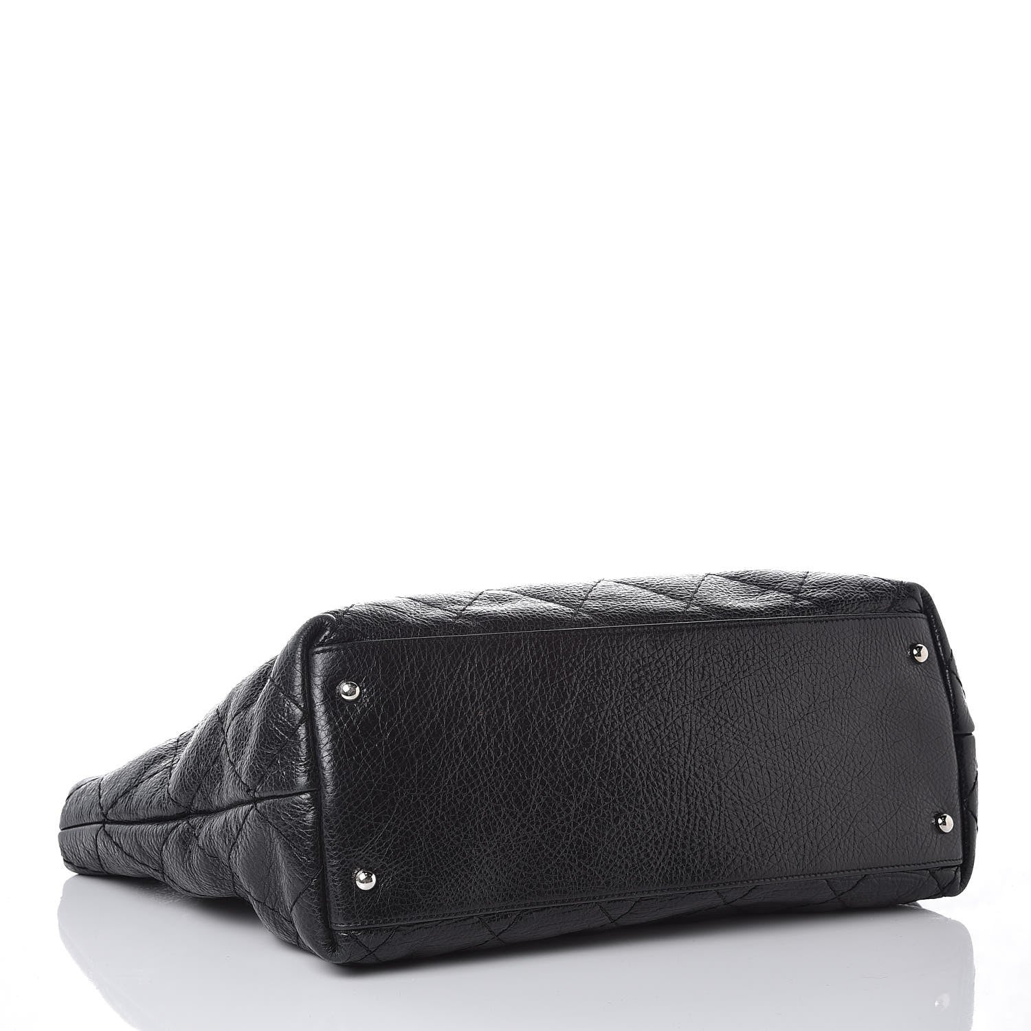 Chanel Glazed Calfskin Large On The Road Tote Black 4 of 15