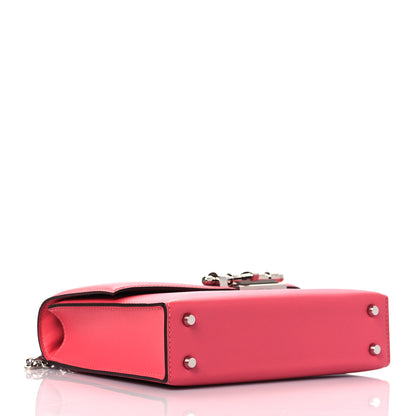 Hermes Tadelakt Mini Verrou Chaine Bag Rose Lipstick 3 of 9