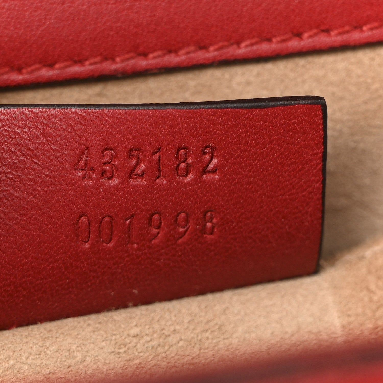 Gucci Calfskin Studded Small Padlock Shoulder Bag Hibiscus Red 7 of 15