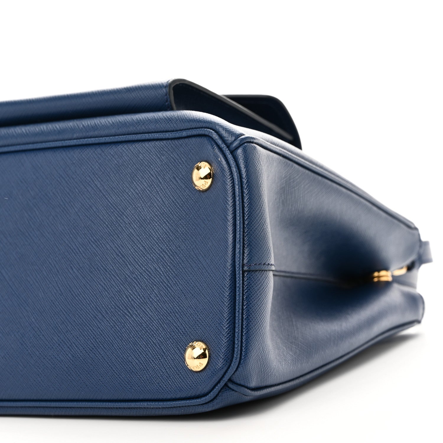 Prada Saffiano Lux Galleria Front Pocket Tote Bluette 9 of 10