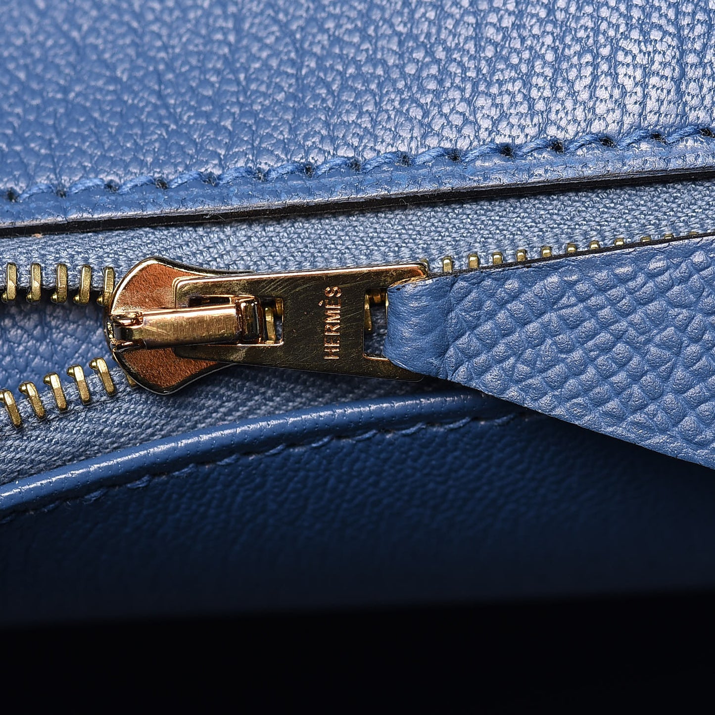Epsom Birkin 35 Bleu Agate