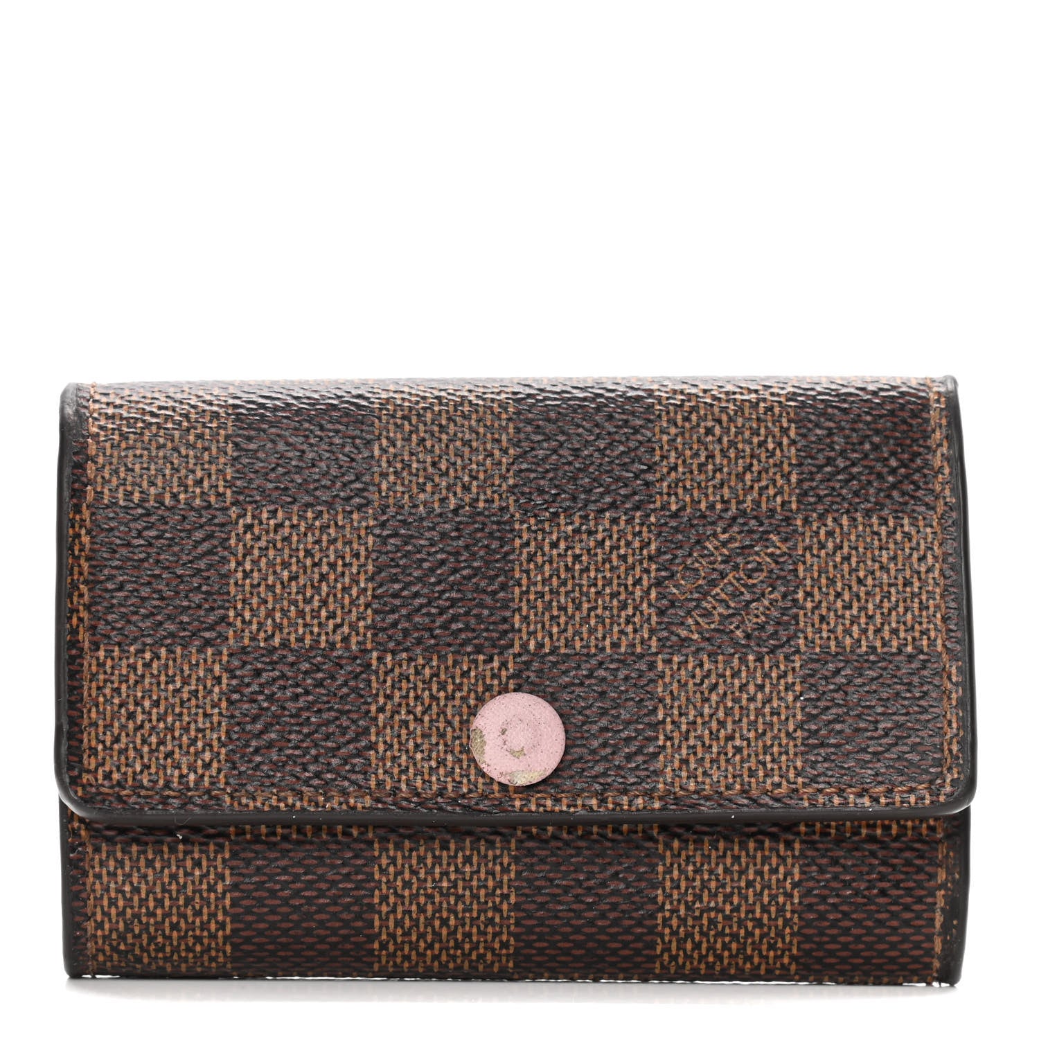 Louis Vuitton Damier Ebene Multicles 6 Key Holder Rose Ballerine 1 of 11