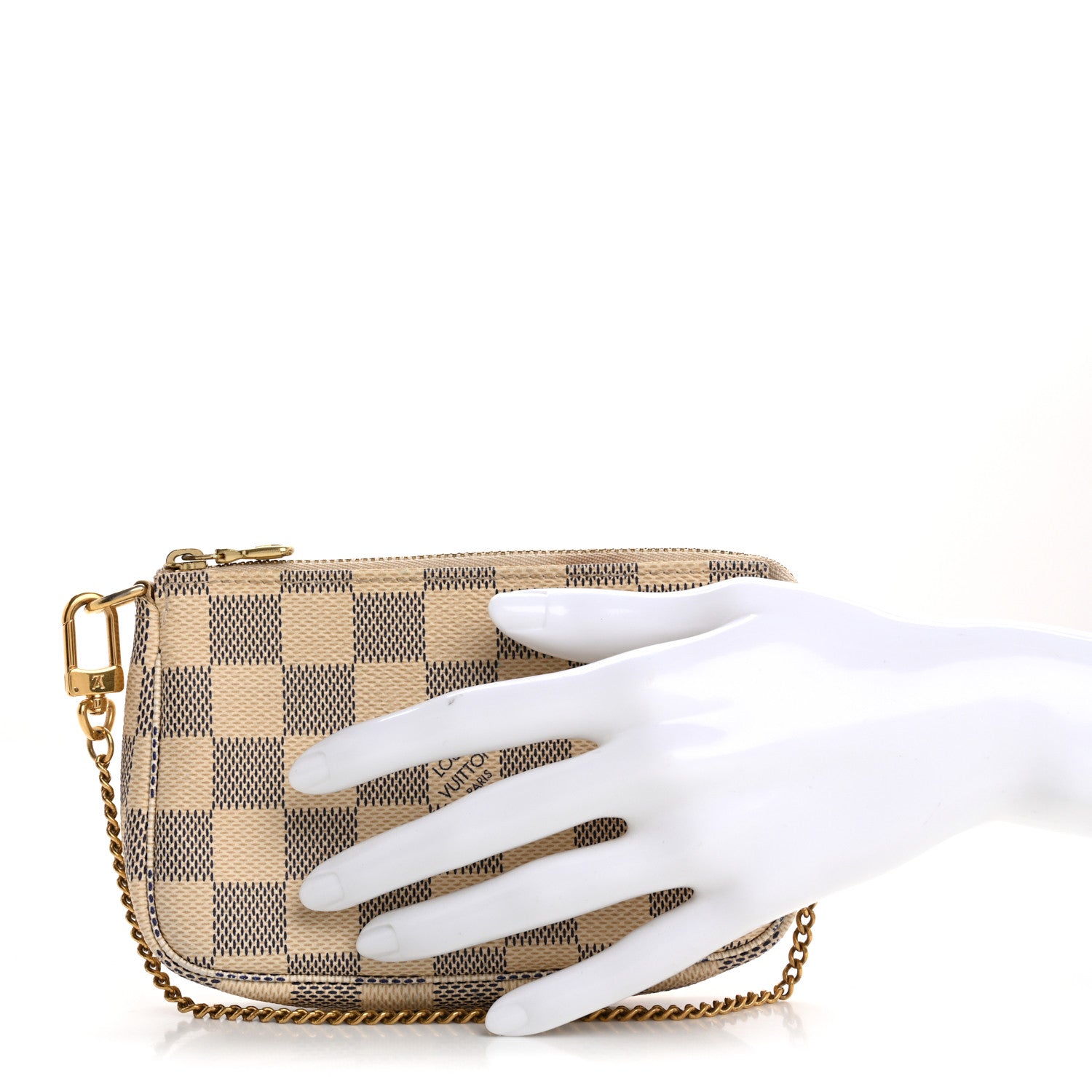 Louis Vuitton Damier Azur Mini Pochette Accessories 2 of 12