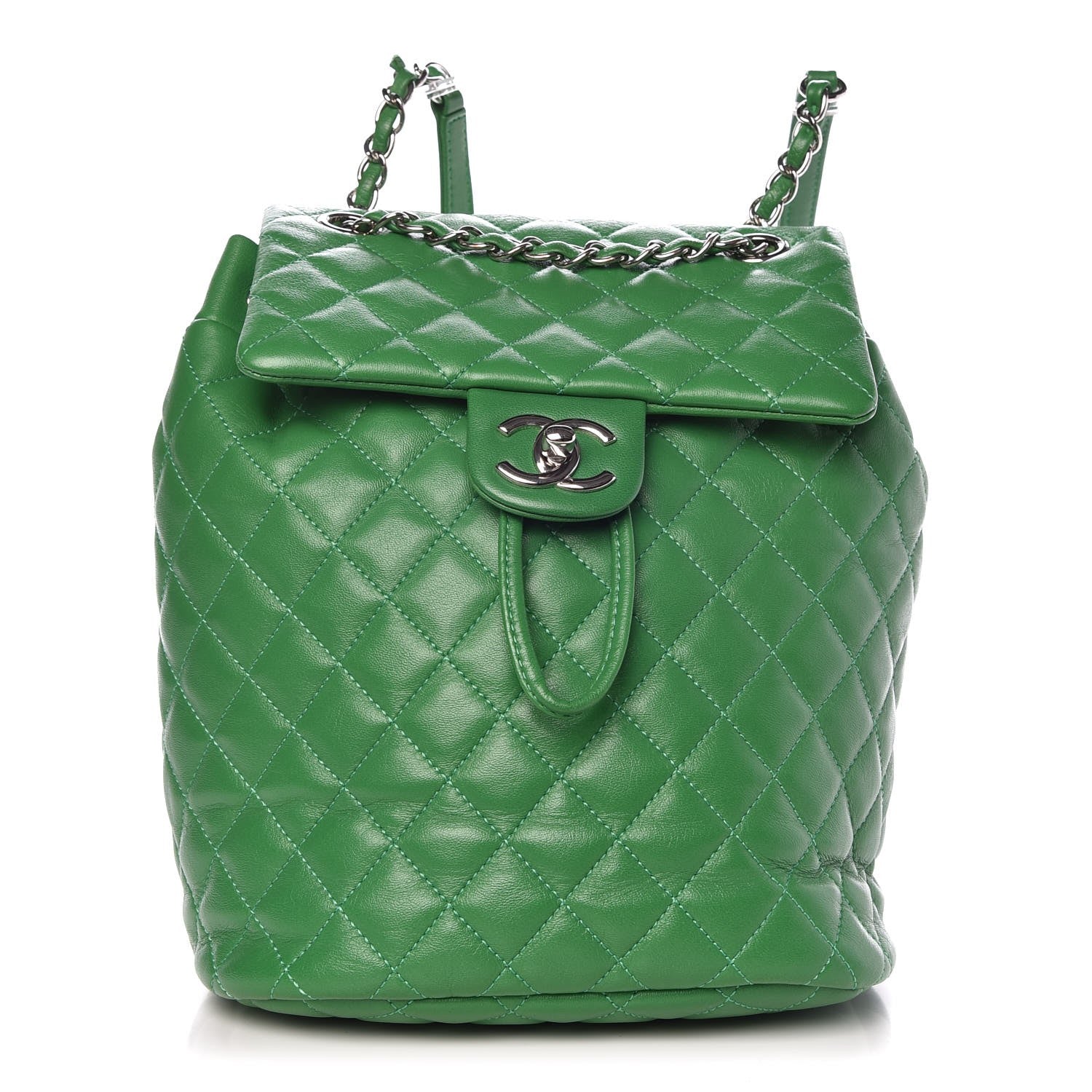 Chanel Lambskin Quilted Small Urban Spirit Backpack Green 1 of 13