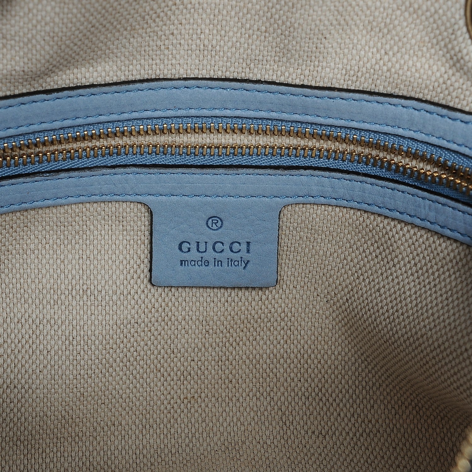 Gucci Vitello Range Small Soho Bowler Mineral Blue 6 of 11