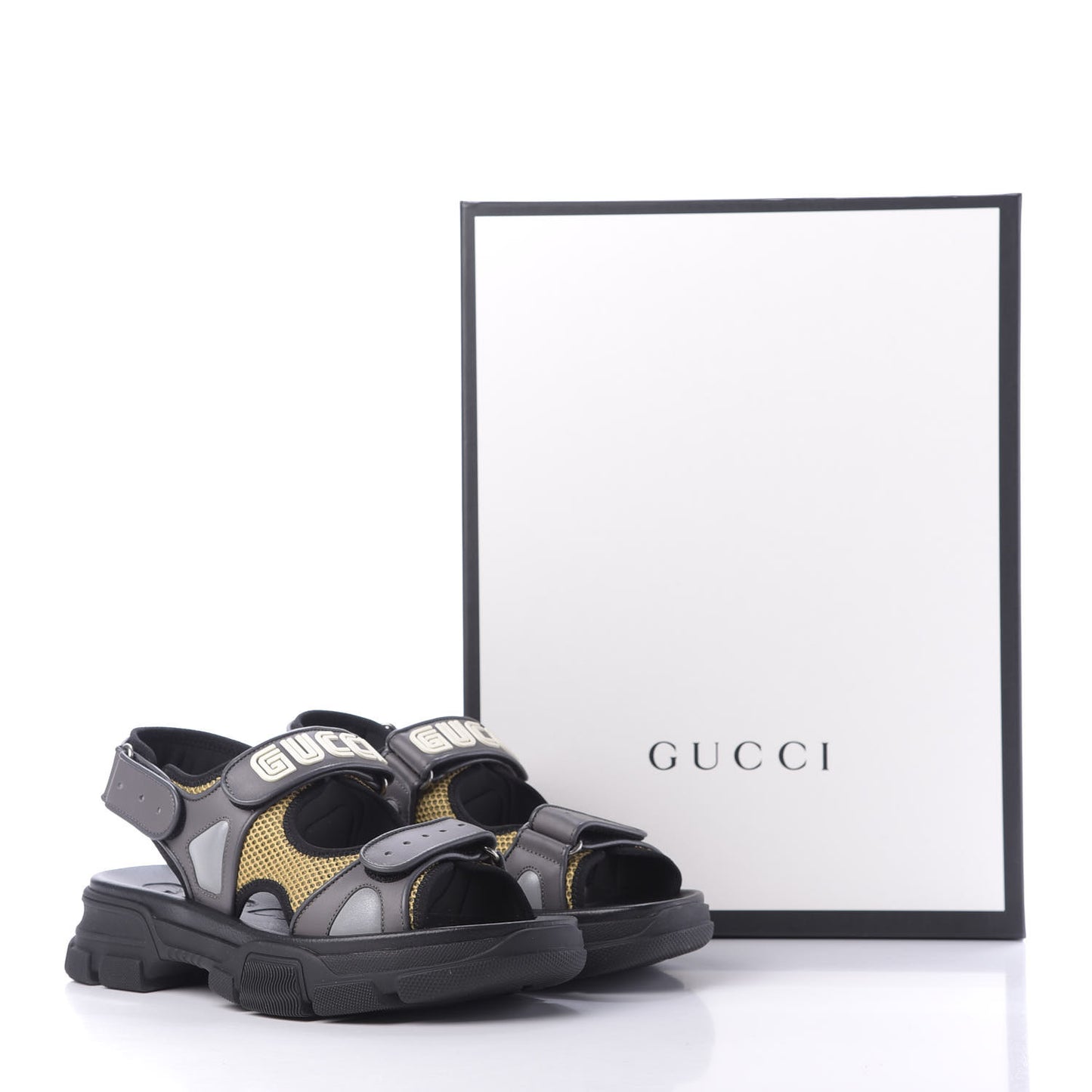 X SEGA Nappa Mesh Mens Aguru Sandals 9 Loess Black