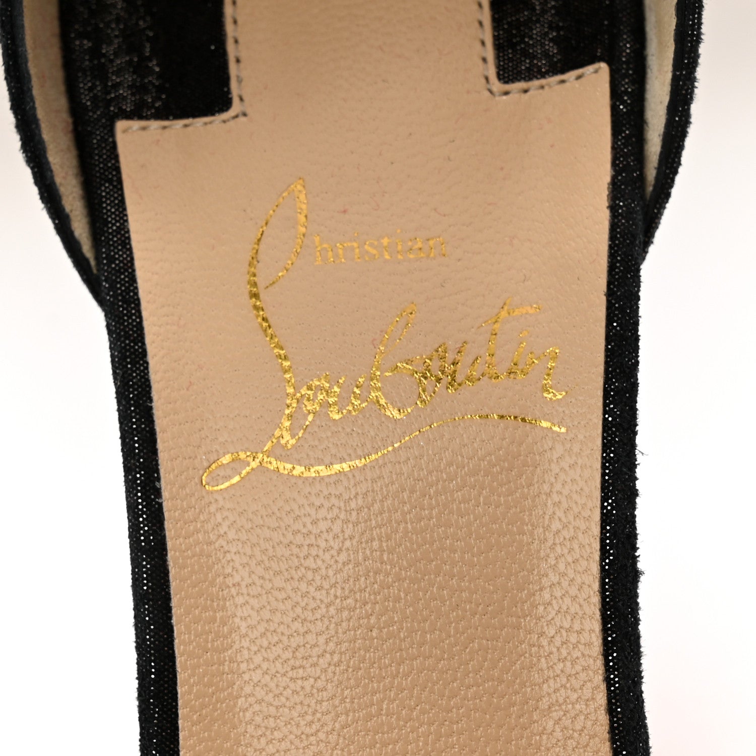 Christian Louboutin Suede Kid Uptown Double 85 Pumps 36 Black 7 of 13
