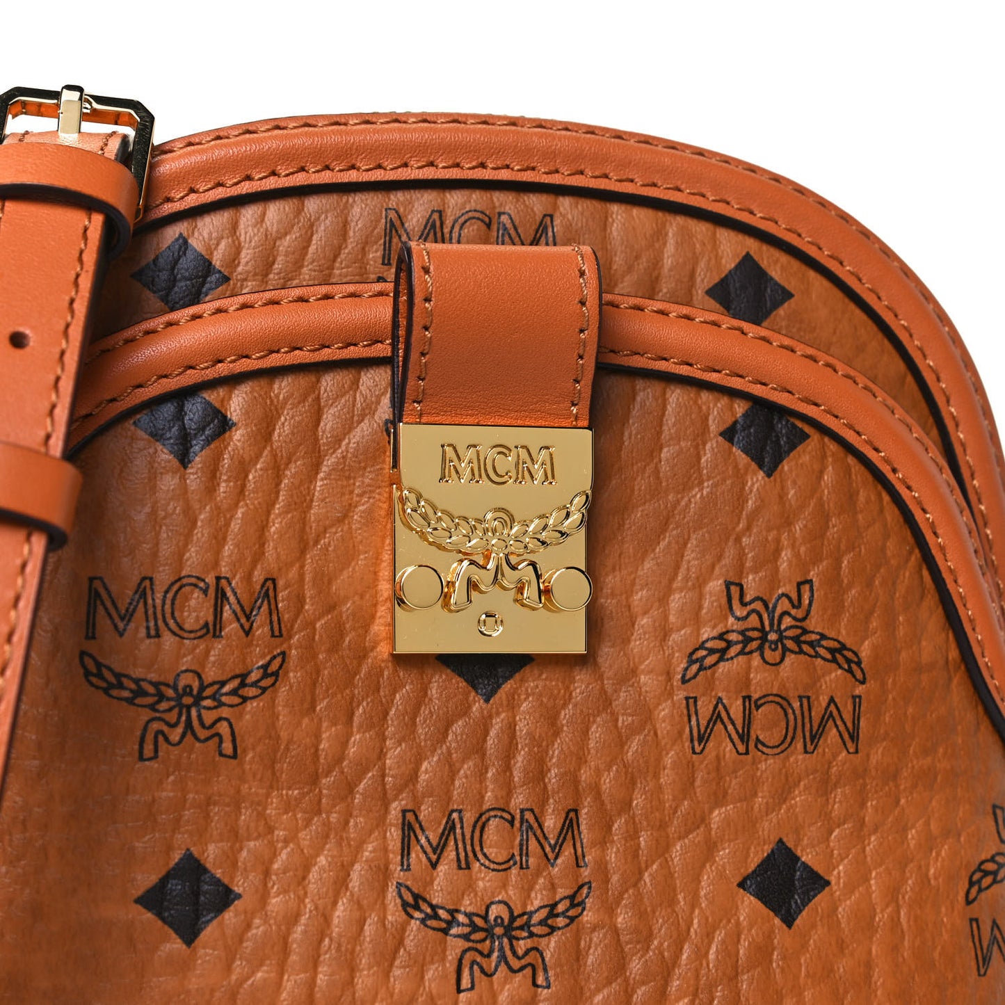Visetos Mini Anna Crossbody Bag Cognac