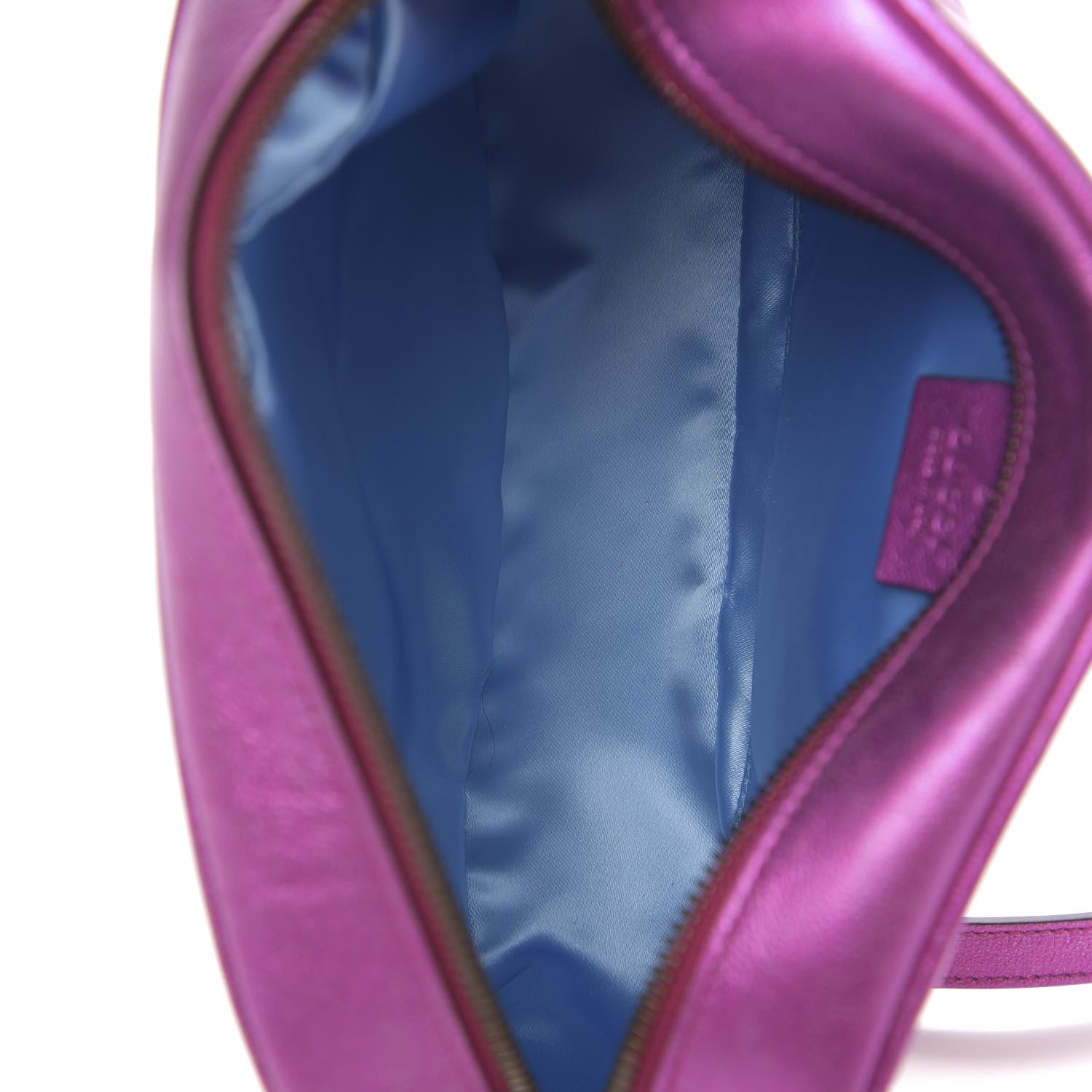 Gucci Laminated Nappa Matelasse Small GG Marmont Chain Shoulder Bag Fuxia Rosso Rosa 5 of 10