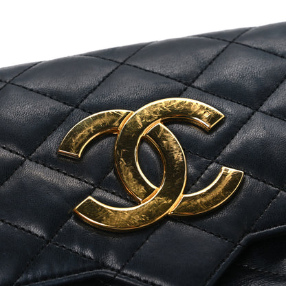 Chanel Lambskin Quilted Jumbo CC Small Single Flap Black 12 of 12