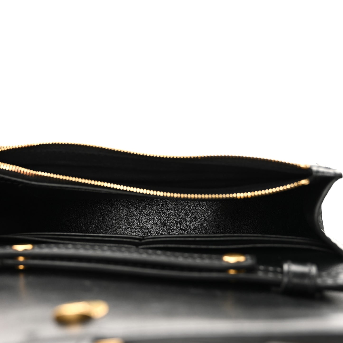 Shiny Box Calfskin Hourglass Chain Bag Black