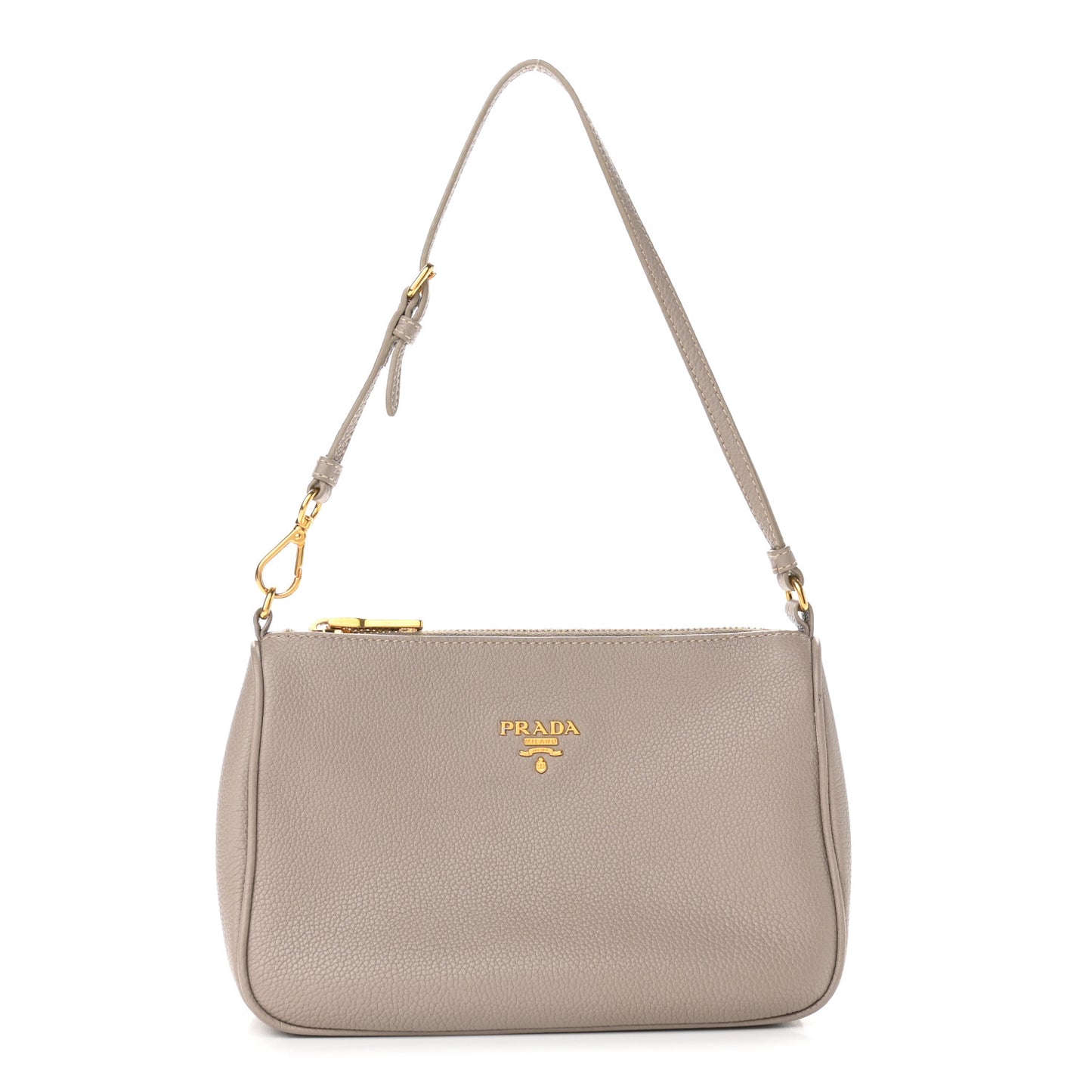 Vitello Daino Pochette Bag Pomice