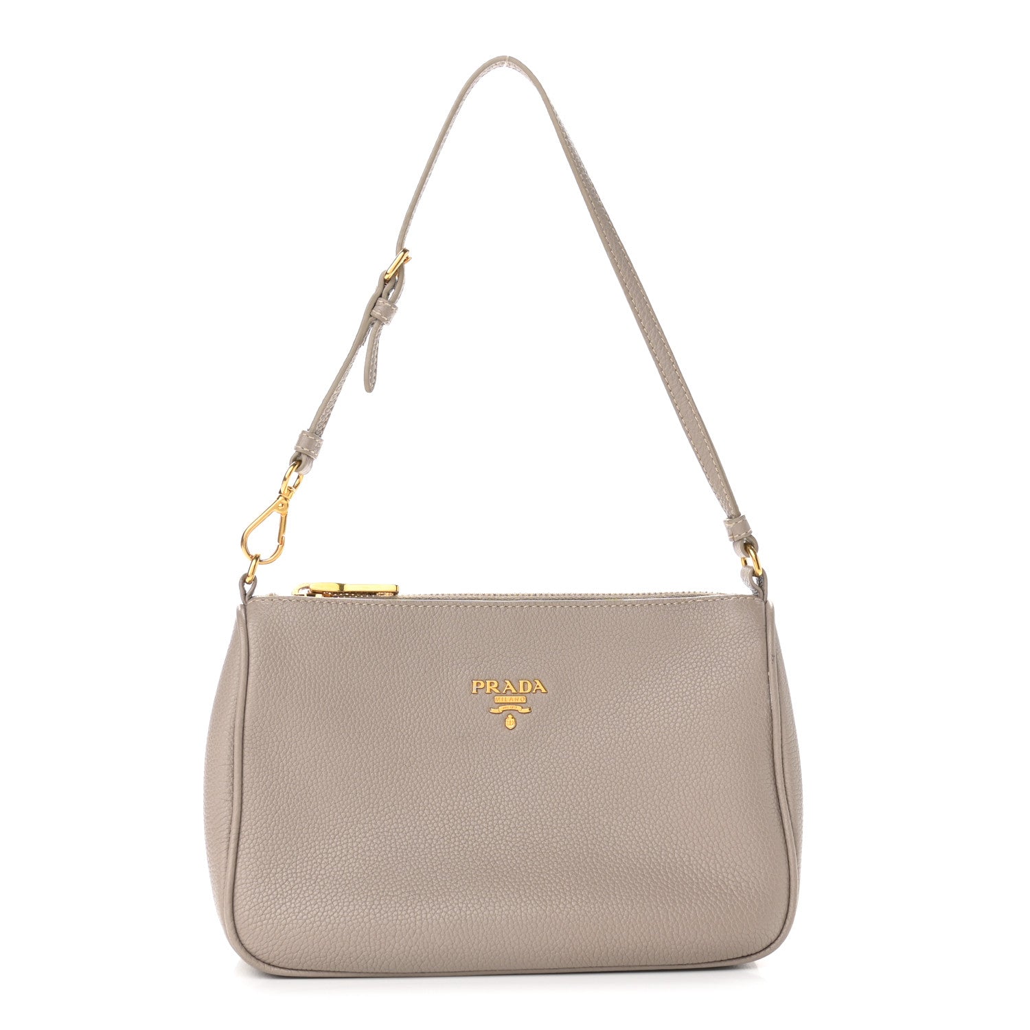 Prada Vitello Daino Pochette Bag Pomice 1 of 12