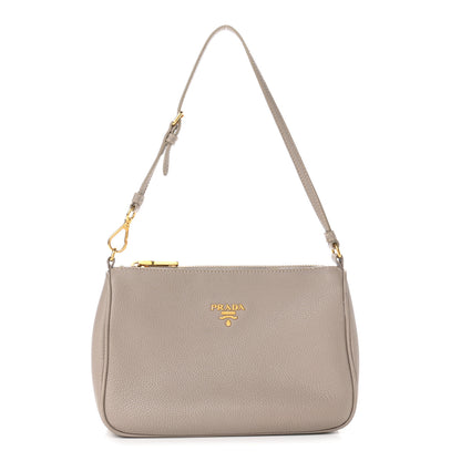 Prada Vitello Daino Pochette Bag Pomice 1 of 12