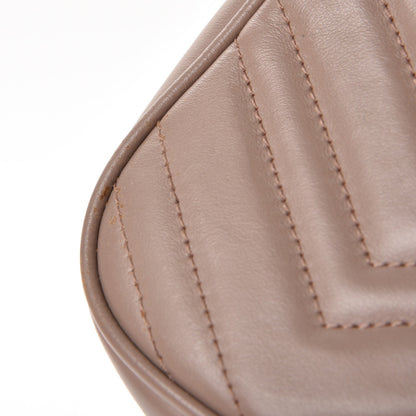 Gucci Calfskin Matelasse Small GG Marmont Chain Shoulder Bag Taupe 8 of 8