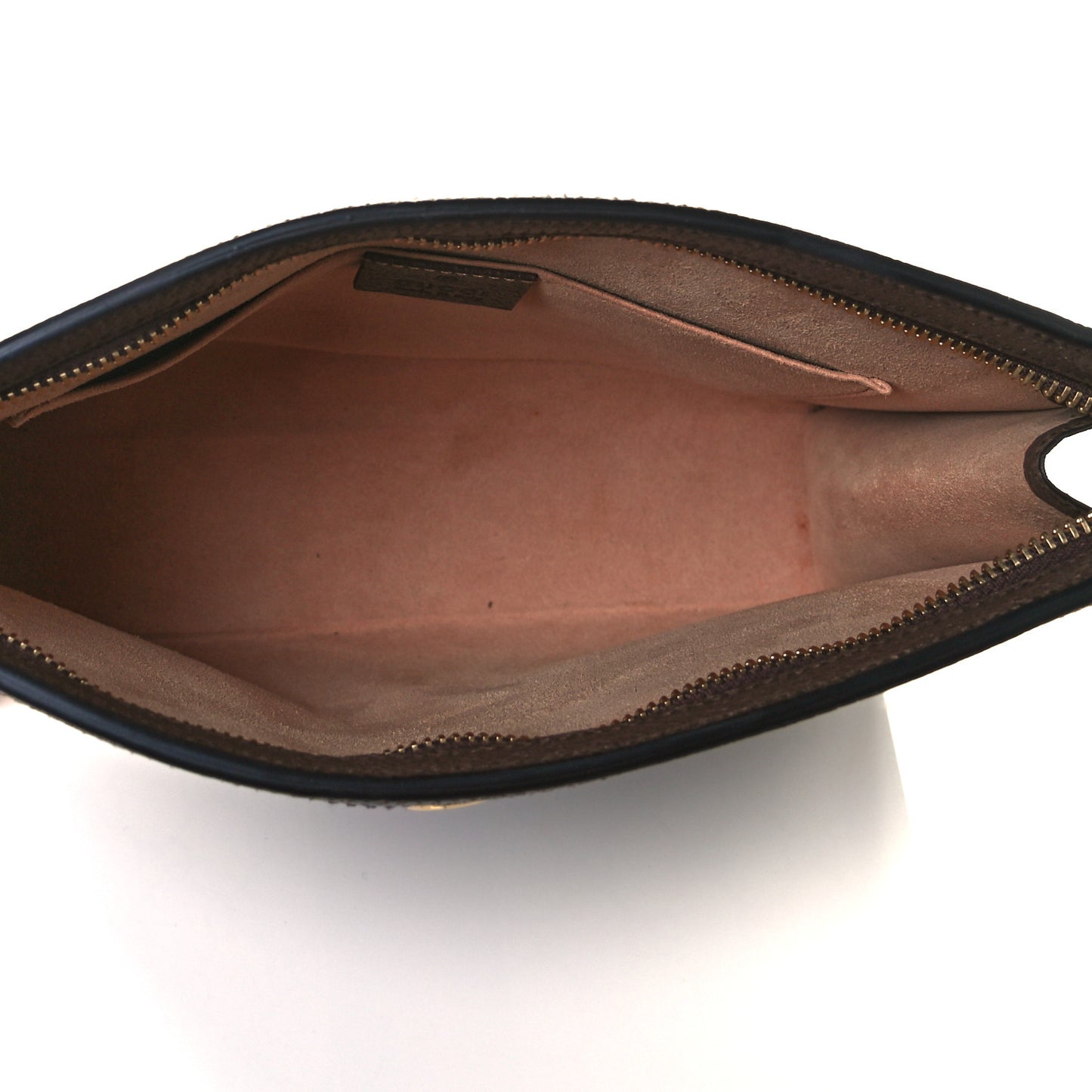 GG Supreme Monogram Web Ophidia Pouch Brown