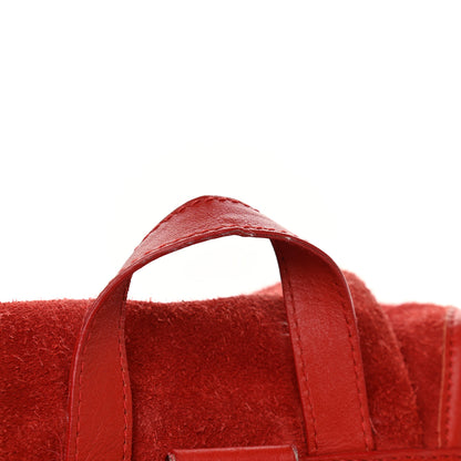 Balenciaga Matte Calfskin Classic Hardware S Traveler Backpack Rouge Grenade 12 of 14