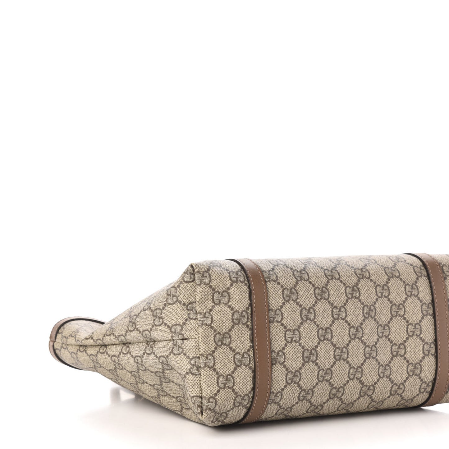 GG Supreme Monogram Margaux Calfskin Small Nice Tote Beige Ebony Acero