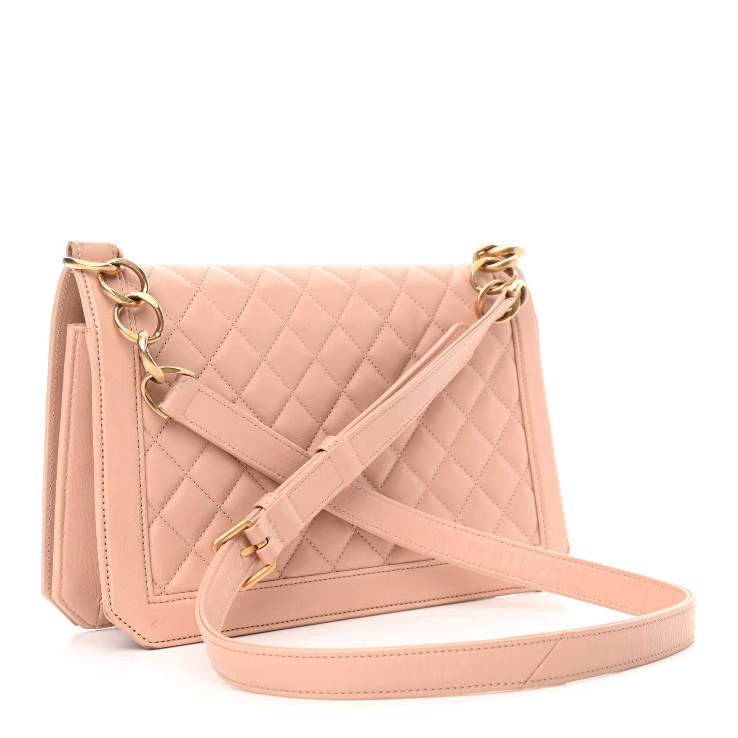 Chanel Lambskin Quilted Flap Beige 3 of 13