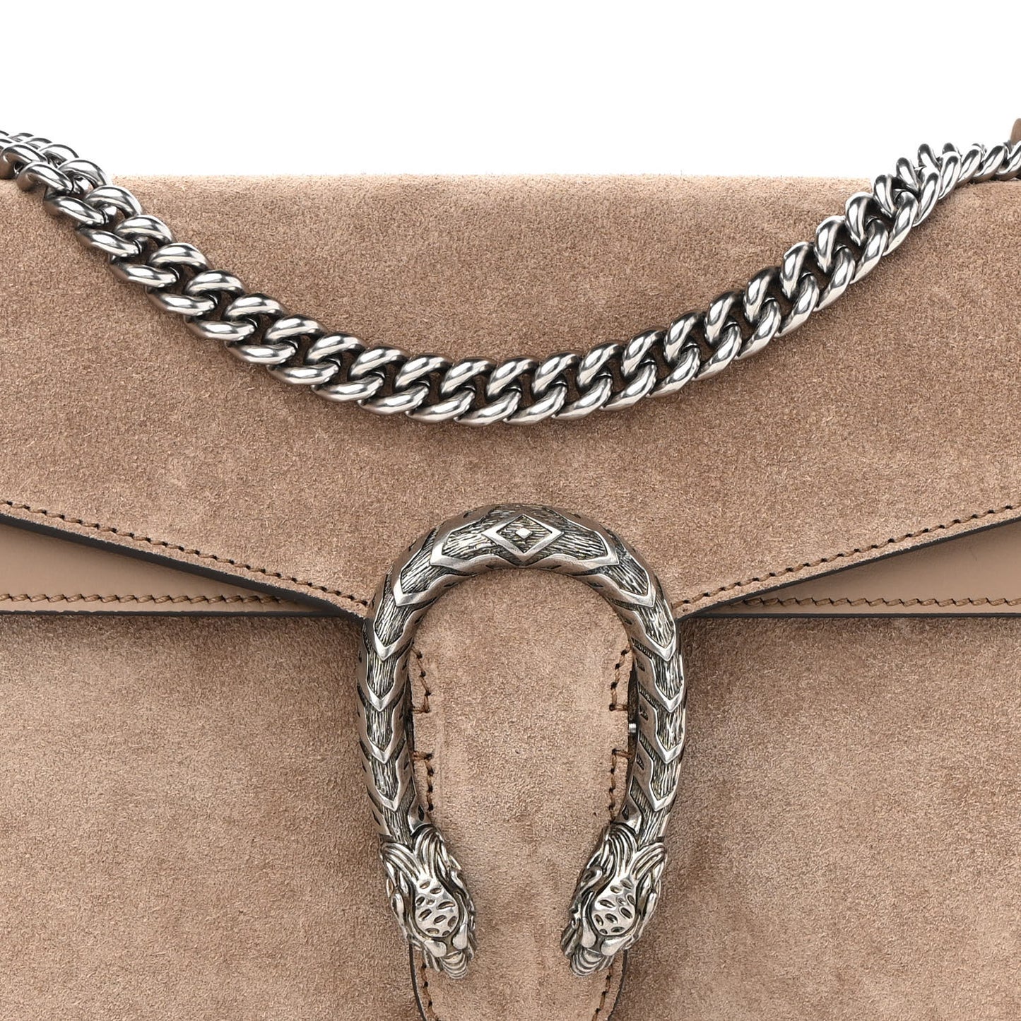 Suede Small Dionysus Shoulder Bag Taupe