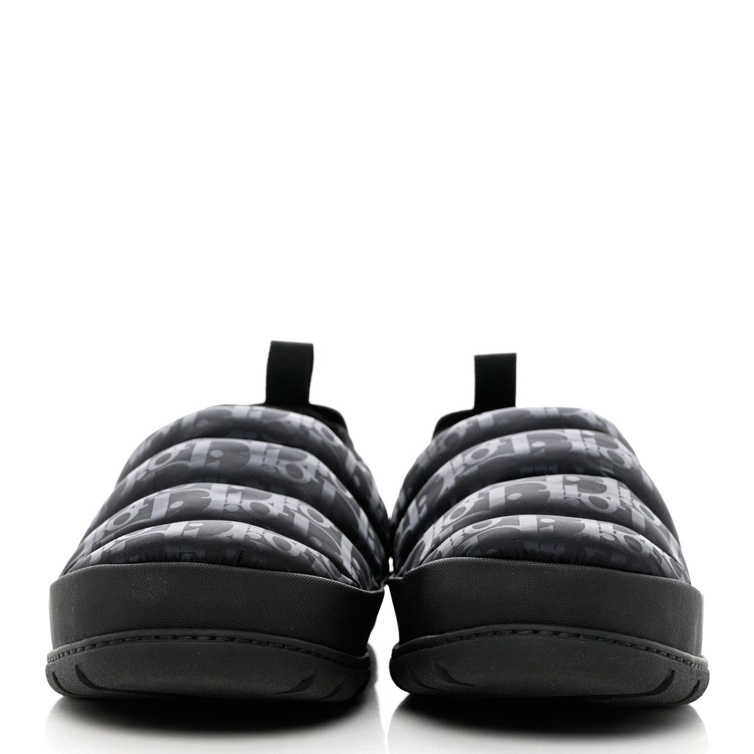 Christian Dior Nylon Oblique Mens Puffy Slippers 42 Black 2 of 9
