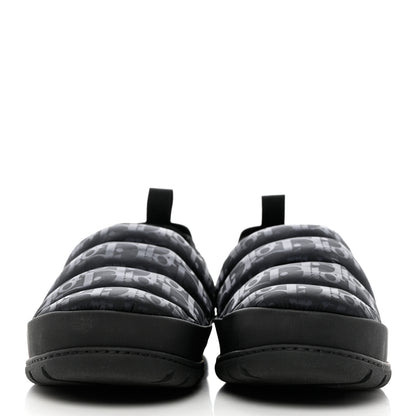 Christian Dior Nylon Oblique Mens Puffy Slippers 42 Black 2 of 9