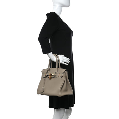 Hermes Togo Birkin 30 Gris Tourterelle 2 of 9