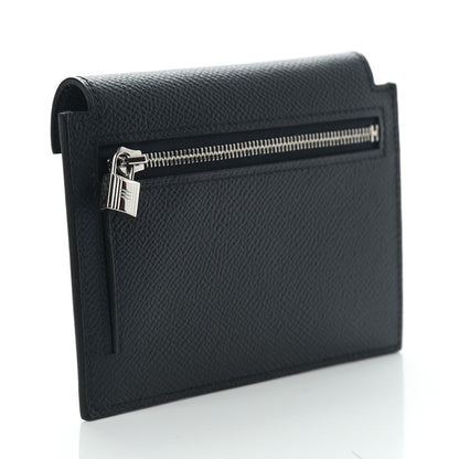 Hermes Epsom Kelly Pocket Compact Wallet Bleu Indigo 3 of 8