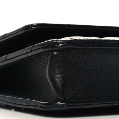 Chanel Lambskin Quilted Wallet On Chain WOC Black 10 of 13