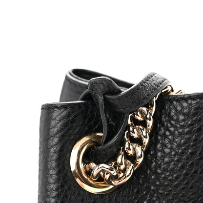 Gucci Pebbled Calfskin Medium Soho Chain Shoulder Bag Black 17 of 17
