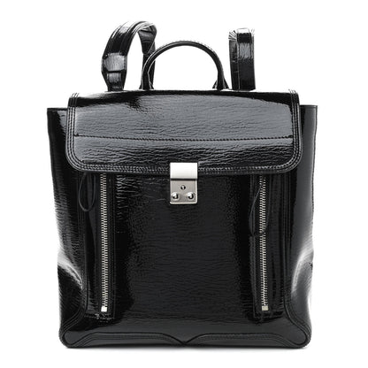3.1 Phillip Lim Patent Pashli Backpack Black 1 of 8