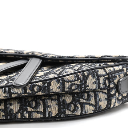 Christian Dior Oblique Saddle Bag Blue 9 of 9