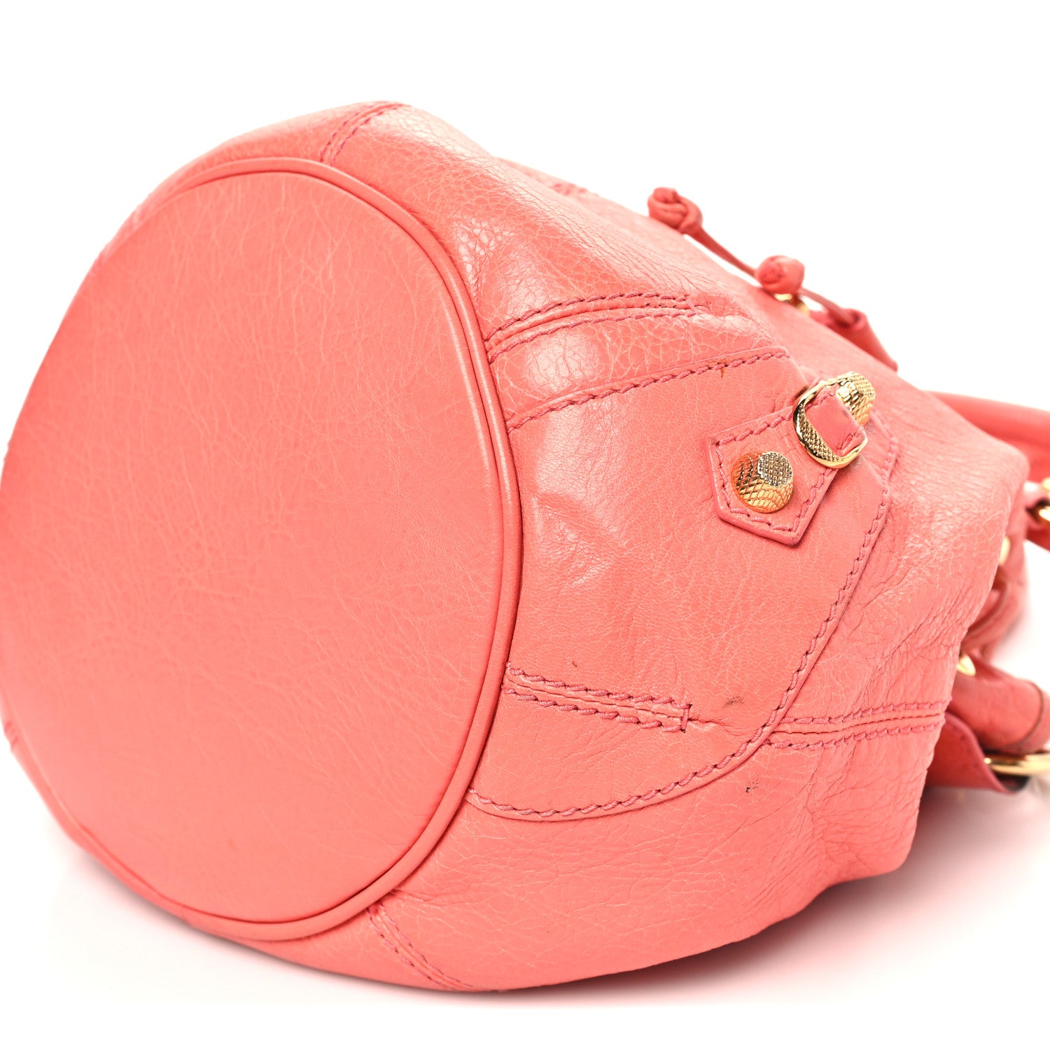 Balenciaga Agneau Giant 12 Gold Hardware Mini Pompon Rose Azalee 10 of 12