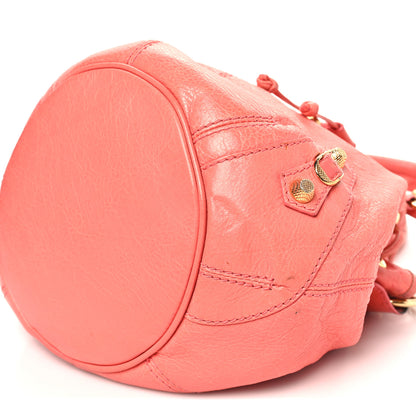 Balenciaga Agneau Giant 12 Gold Hardware Mini Pompon Rose Azalee 10 of 12