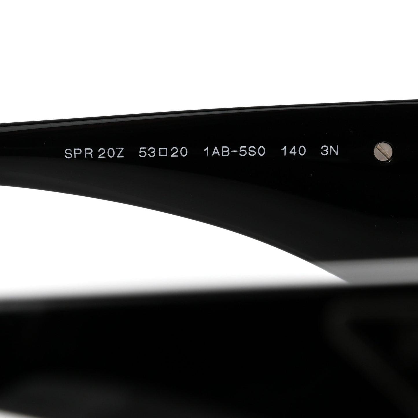 Acetate Oval Symbole Sunglasses SPR 20Z Black
