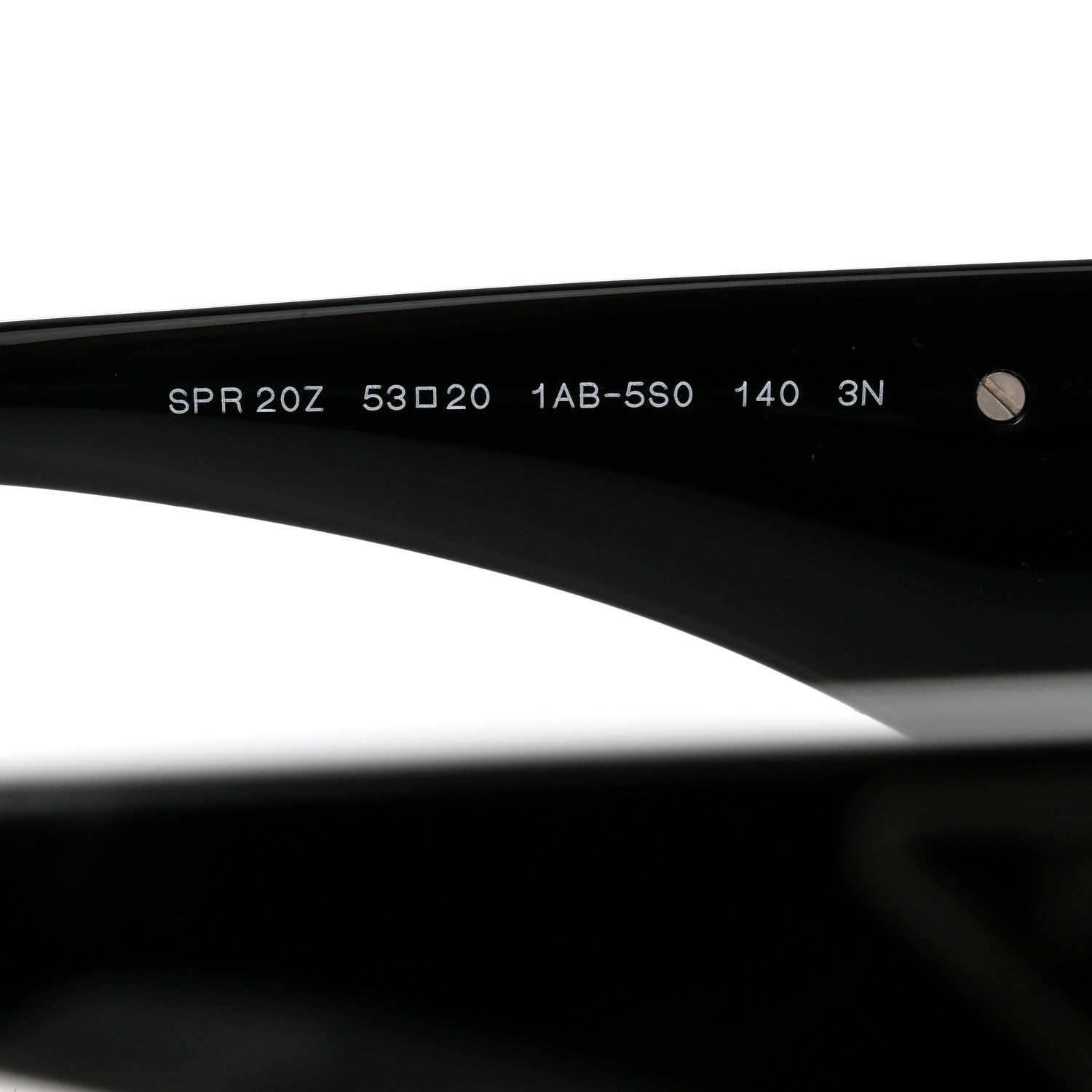 Prada Acetate Oval Symbole Sunglasses SPR 20Z Black 5 of 8