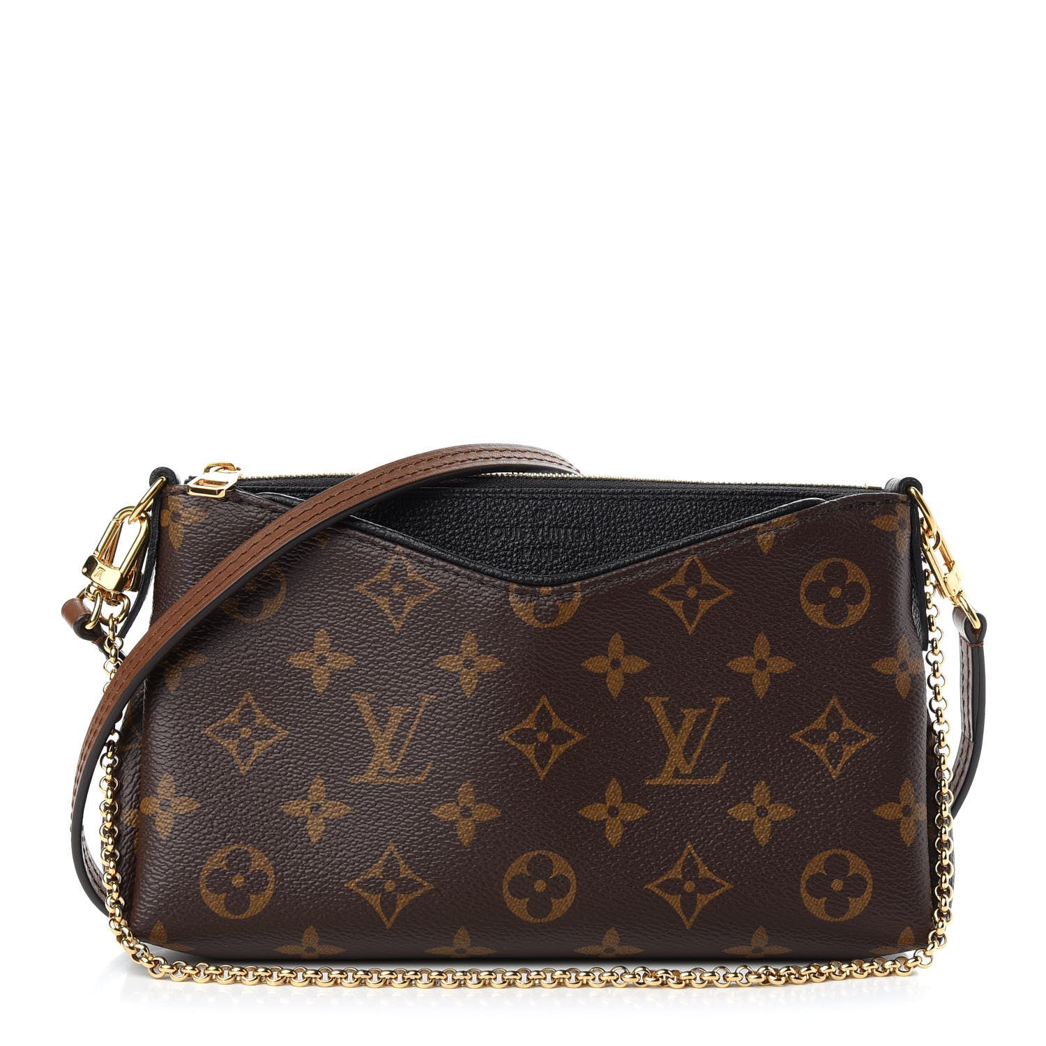 Louis Vuitton Monogram Pallas Clutch Black 1 of 9