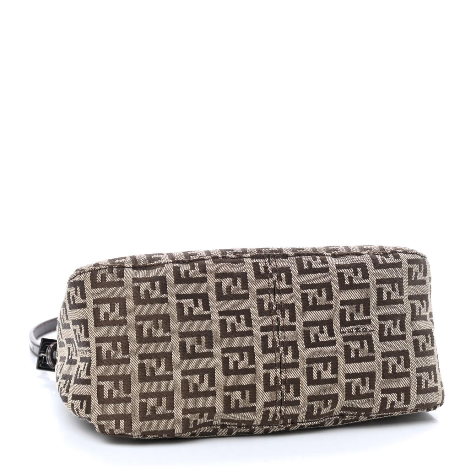 Fendi Zucchino Vitello Mini Mama Baguette Mogano Panna Testa di Moro 4 of 10