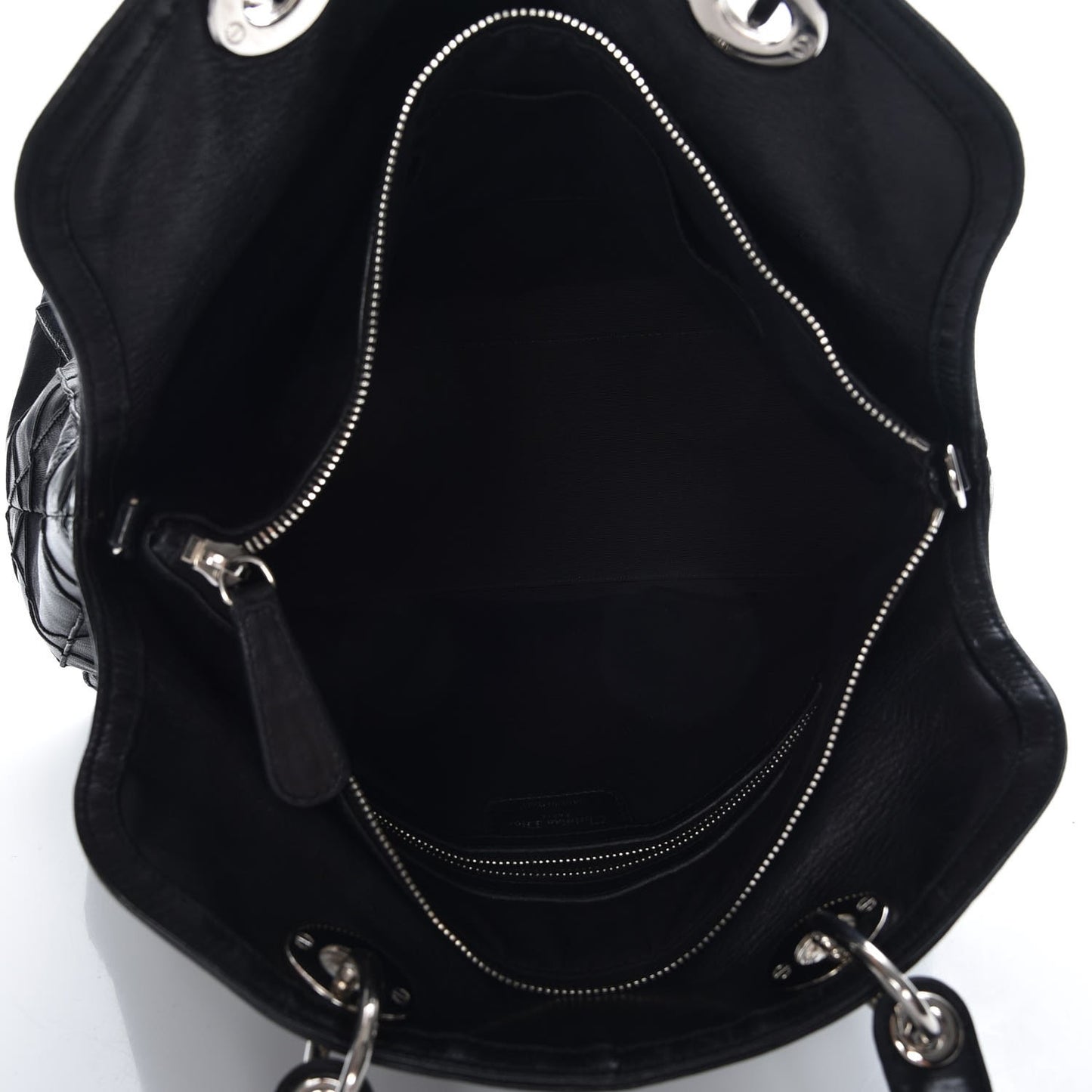 Lambskin Cannage Medium Granville Tote Black