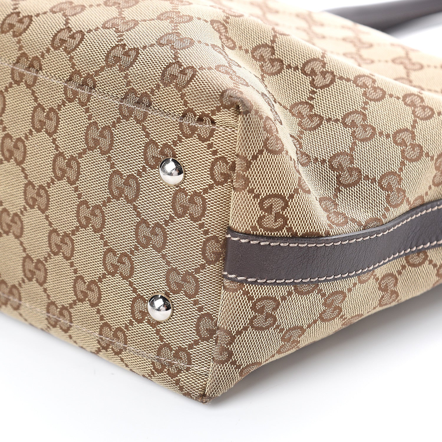 Gucci GG Monogram Medium Match Ball Tote Dark Brown 8 of 8